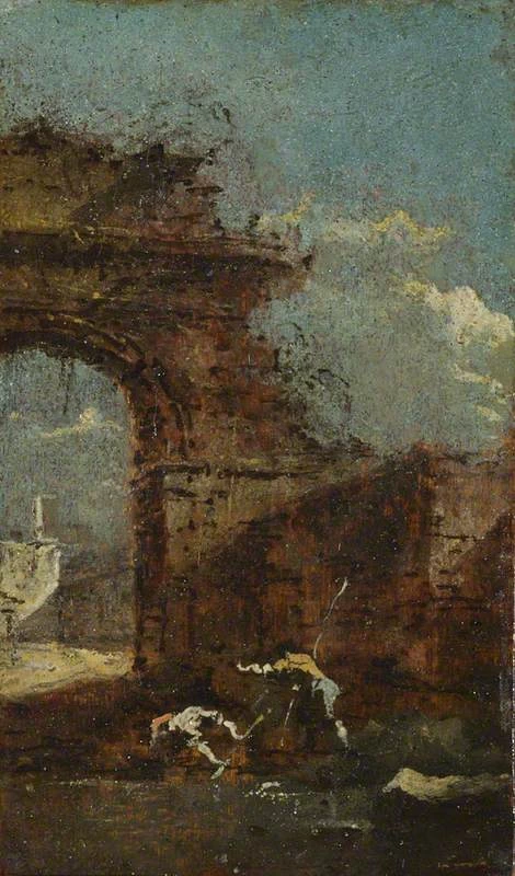 Capriccio con rovine - National Gallery, London